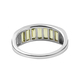 Arizona Peridot Half Eternity Band Ring in Platinum Overlay Sterling Silver 1.63 Ct.