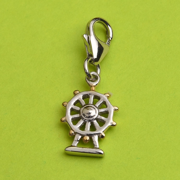Charms De Memoire Platinum and Yellow Gold Overlay Sterling Silver London Eye Charm