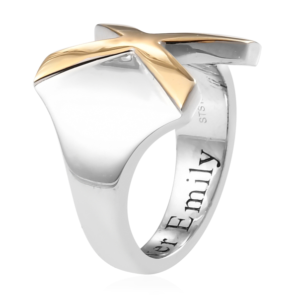 Personalised Engravable Initial X RIng