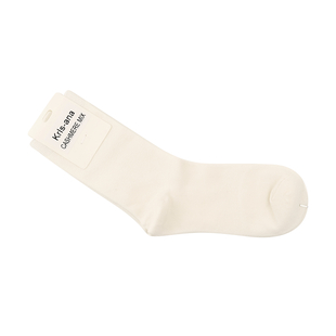 Kris Ana Cashmere Mix Socks One Size (3-8) - White