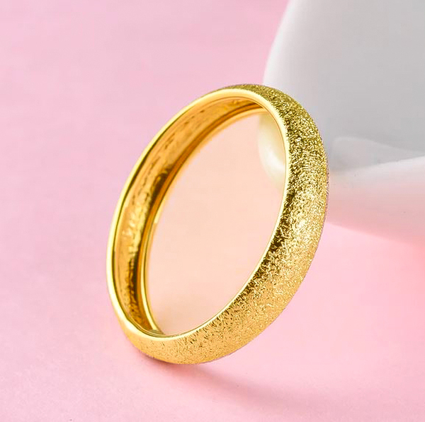 9K Yellow Gold Stackable Band Ring
