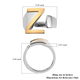 Personalised Engravable Initial Z Ring