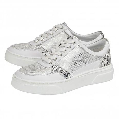 Lotus Stressless Leather Venice Lace-Up Trainers (Size 5) - White