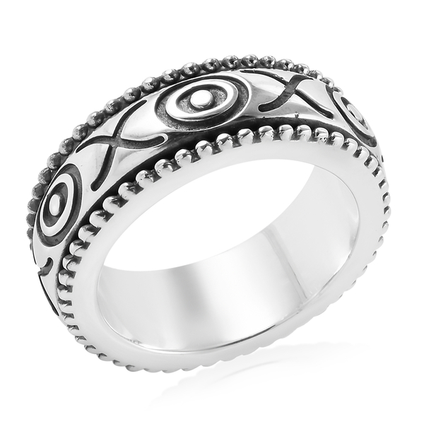 Royal Bali Collection Sterling Silver Band Ring, Silver wt 12.00 Gms.