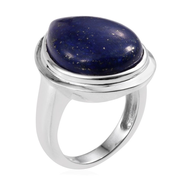 Lapis Lazuli (Pear) Ring in Sterling Silver 17.500 Ct.