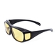 2-in-1 HD Visor Day and Night-Vision Glasses - Grey, Yellow and Black