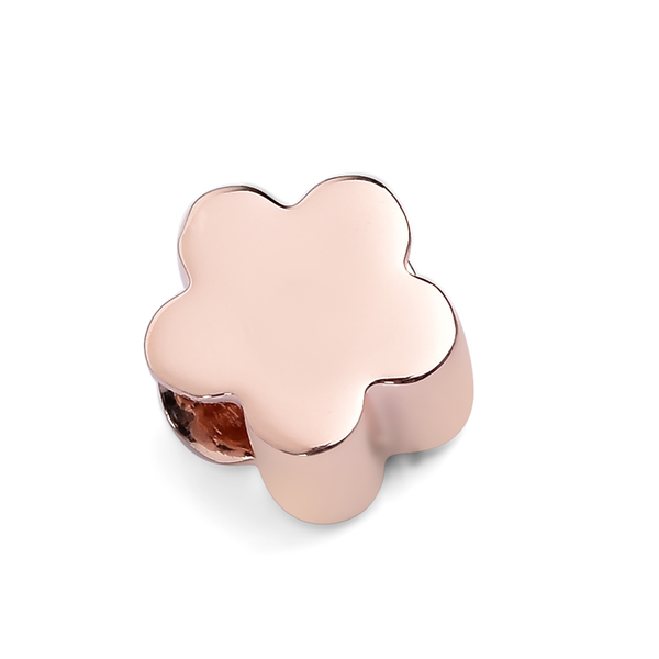 Rose Gold Overlay Sterling Silver Charm, Silver Wt 5.00 Gms