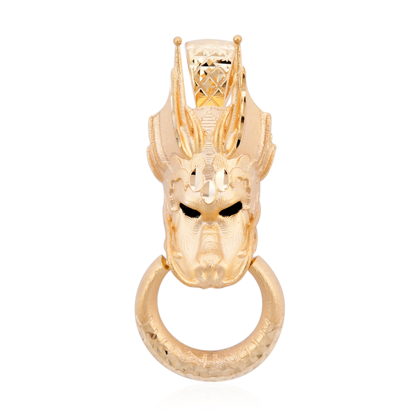 Designer Close Out - Royal Bali Collection 9K Yellow Gold Dragon Pendant