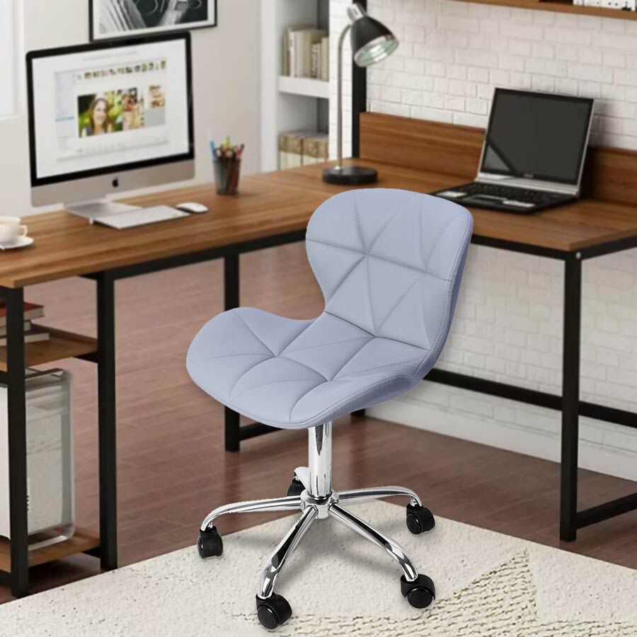 Office Desk Chair with 360 Degree Swivel & Adjustable Height - (Size W50xH50xL77cm)- Light Grey