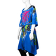 Bali Collection 100% Rayon Women Brid Pattern Midi Dress (Size 8-20) - Blue and Multi