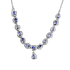 Premium Tanzanite Necklace (Size - 18) in Platinum Overlay Sterling Silver 2.10 Ct, Silver Wt. 8.40 
