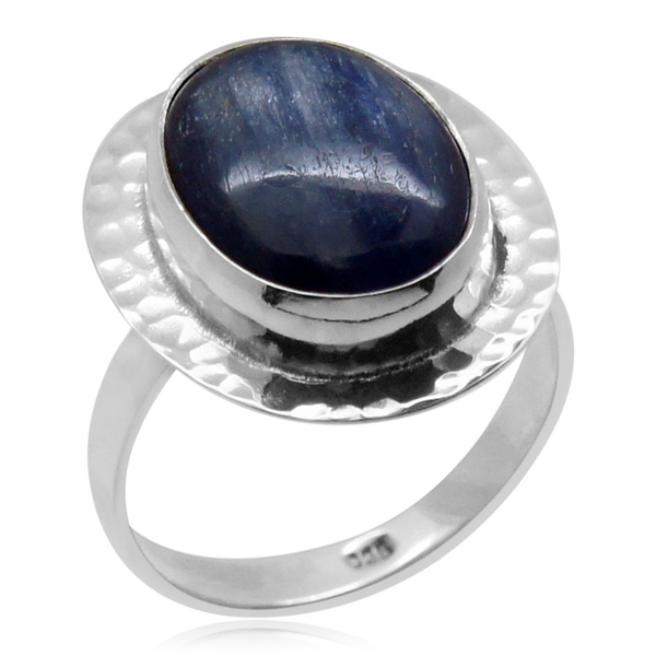 Royal Bali Collection Himalayan Kyanite (Ovl) Solitaire Ring in Sterling Silver 10.160 Ct.
