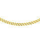 Diamond Cut Curb Necklace in 9K Yellow Gold 18 Inch