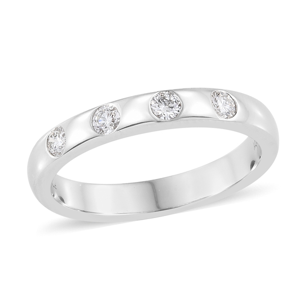 RHAPSODY 950 Platinum IGI Certified Diamond (Rnd) (VS/E-F) Ring 0.250 Ct, Platinum wt 6.35 Gms.