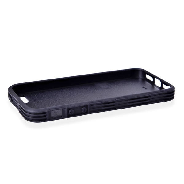 Antigravity iPHONE 5S Phone Cover Black with Logo Hole and Toughened Membrane (Size 10x6 Cm)