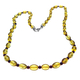 Natural Baltic Amber Necklace (Size - 24) in Sterling Silver