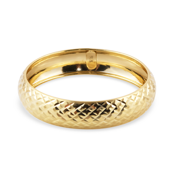 One Time Deal - ILIANA 18K Yellow Gold Diamond Cut Band Ring