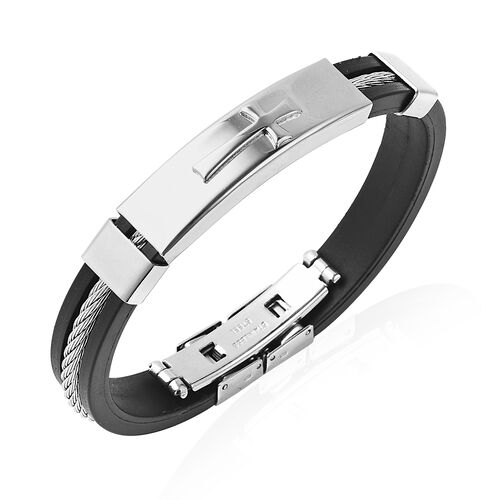 Mens Braclate in Stainless Steel 7 Inch - 3599557 - TJC