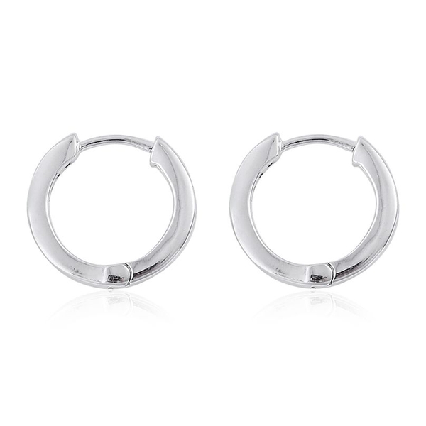 Blue Diamond (Bgt) Earrings in Platinum Overlay Sterling Silver 0.250 Ct.