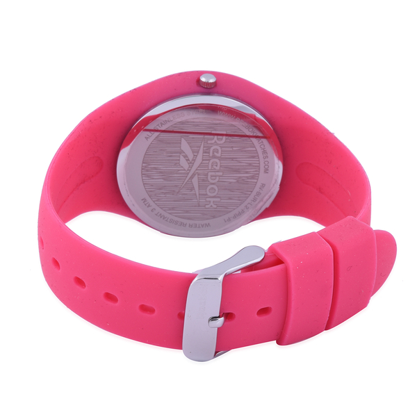 Reebok Water Resistant Sports Watch with Pink Silicone Strap