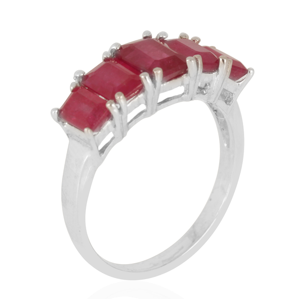 African Ruby (Oct 2.17 Ct) Ring in Sterling Silver 6.850 Ct.