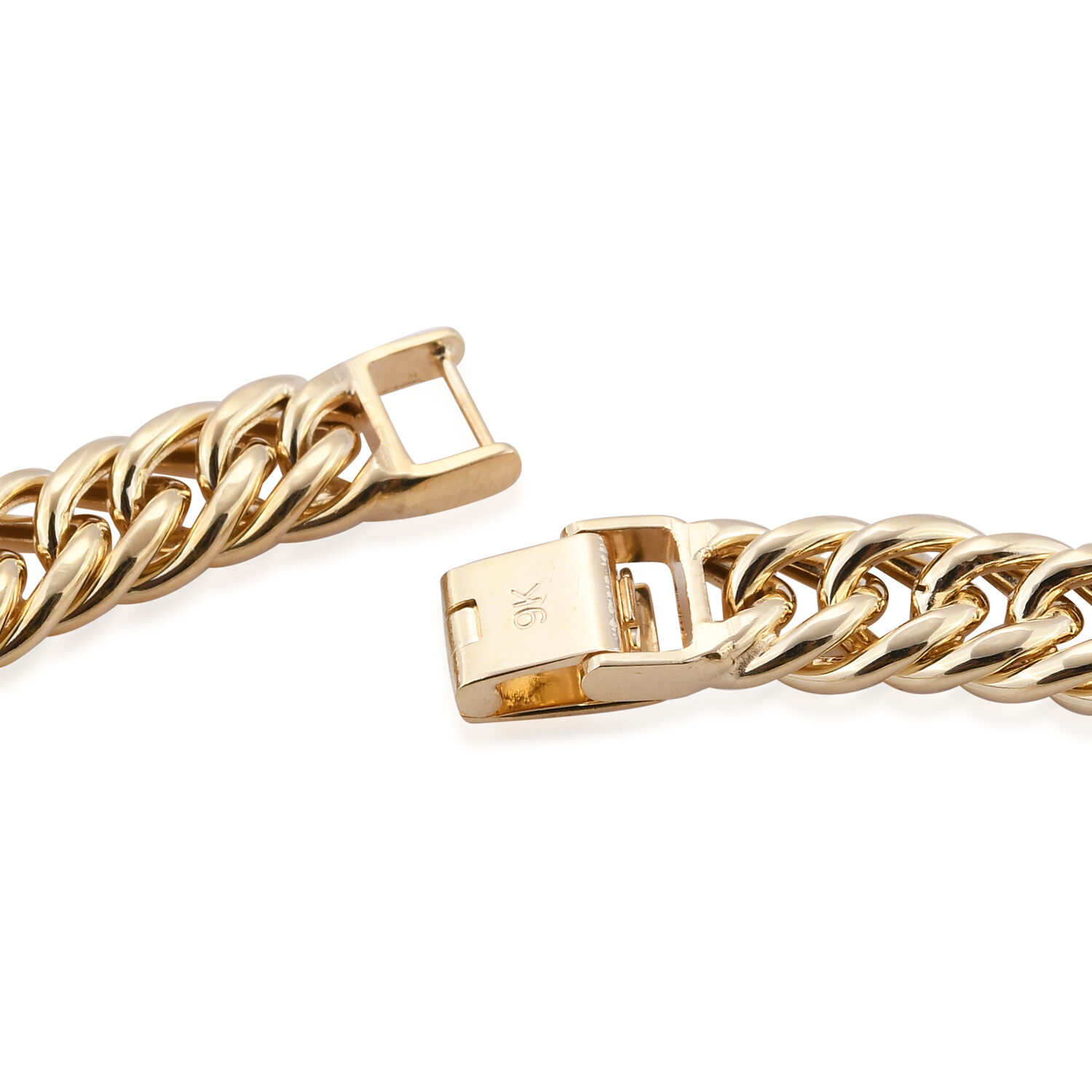 Surabaya Gold Collection - 9K Yellow Gold Curb Necklace (Size 20), Gold wt 29.20 Gms.