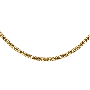 9K Yellow Gold Byzantine Chain (Size - 20), With Lobster Clasp, Gold Wt. 13.50 Gms