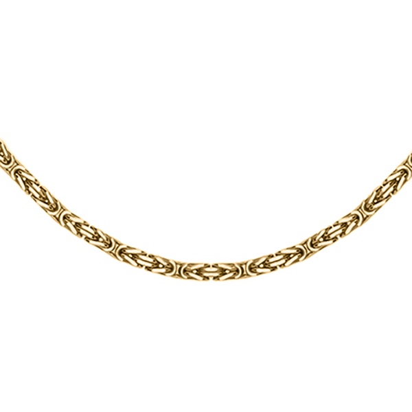 9K Yellow Gold Byzantine Chain (Size - 20), With Lobster Clasp, Gold Wt. 13.50 Gms