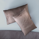 Set of 2 - Satin Pillow Cover (Size 50x76Cm) - Golden Brown