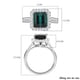950 Platinum  AAAA  Indicolite   White Diamond  VS Solitaire Ring 3.80 ct,  Platinum Wt. 7.41 Gms  3.800  Ct.