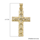 Royal Bali Collection - 9K Yellow Gold Cross Pendant