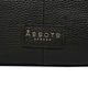 ASSOTS LONDON Pamela Genuine Pebble Grain Leather Hobo Shoulder Bag - Black