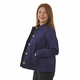 TAMSY 100% Cotton Jacket with Pockets (Size M) - Dark Purple