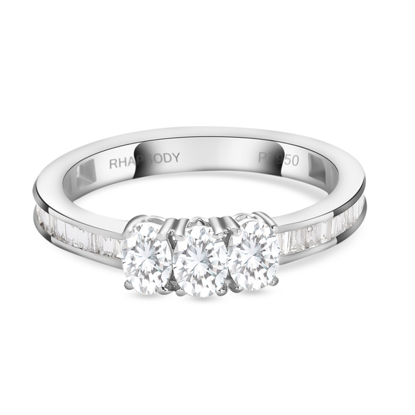 RHAPSODY 950 Platinum IGI Cerfitied Diamond (VS/E-F) Ring 1.00 Ct.