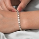 Artisan Crafted Polki Diamond Bracelet (Size 7) with Box Clasp in Sterling Silver 2.00 Ct, Silver wt. 11.00 Gms