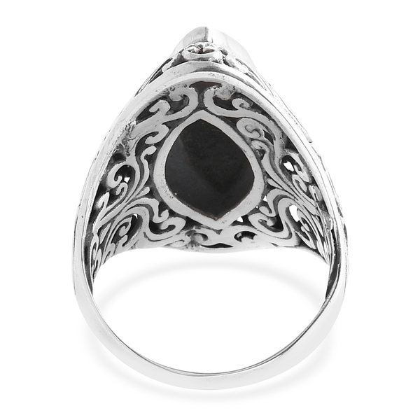 Royal Bali Collection Abalone Shell Ring in Sterling Silver, Silver wt 7.60 Gms.