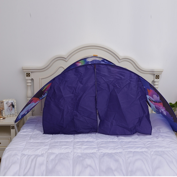 Purple and Multi Colour Beautiful and Stunning Unicorn Pattern Bedroom Tent (Size 230x70 Cm)