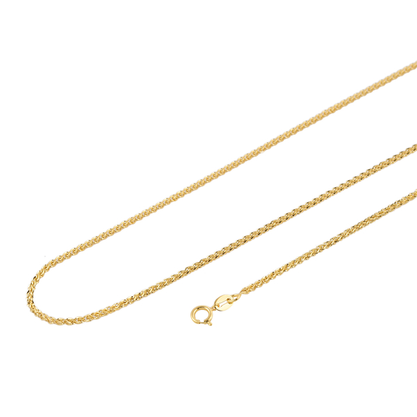 Italian Made Close Out- ILIANA 18K Yellow Gold Spiga Necklace (Size - 20) With Spring Clasp, Gold Wt 2.46 Gms