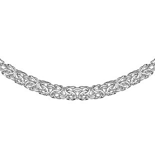 Sterling Silver Byzantine Necklace (Size 18), Silver wt 11.30 Gms.