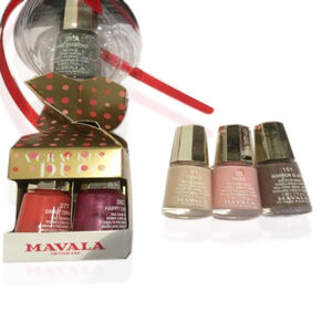 Mavala- Cracker Neutral with Riga, Reno and Marron Glace, Cracking Duo 277 Smily Orange & 282 Happy 