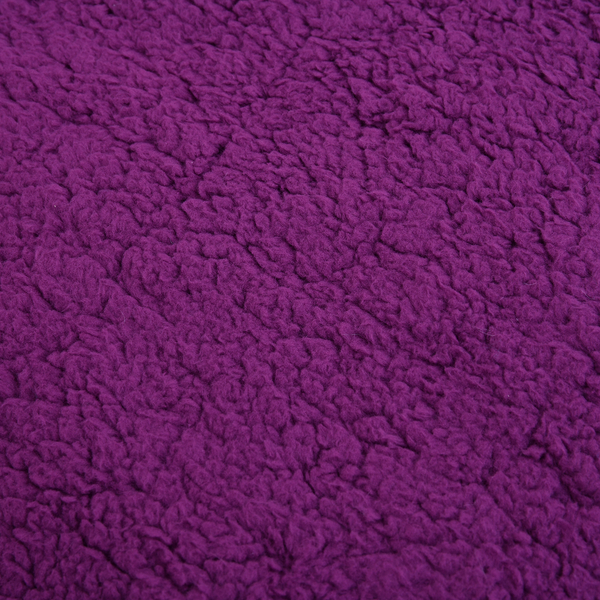 Soft Sherpa Blanket (Size 152x127Cm) - Purple