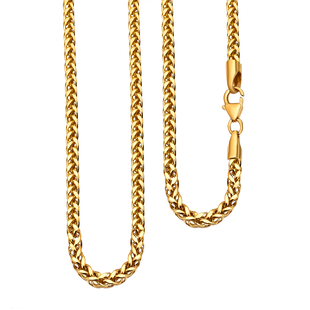 Hatton Garden Close Out Deal - 22K (91.6 % Purity) Yellow Gold Spiga Necklace (Size - 24) with Lobst