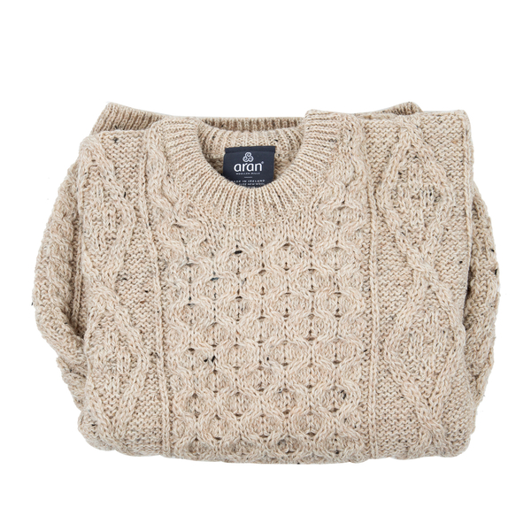 ARAN 100% Pure New Wool Irish Sweater