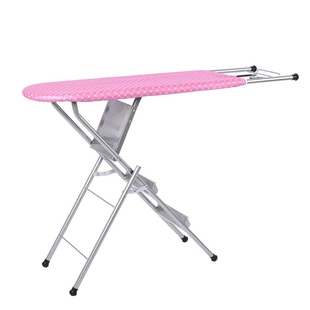 Multi-function Foldable Ironing Board with Step Ladder - Pink (Folding Size: 96x34cm) (Open Size: 12