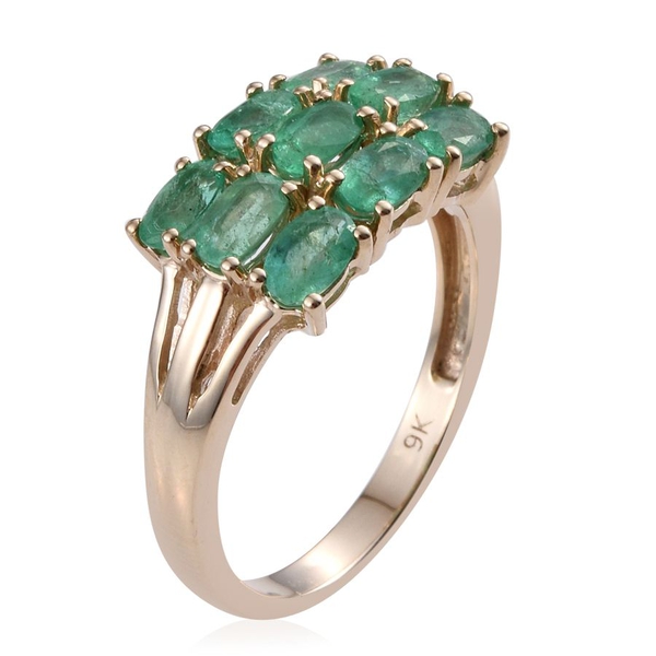 9K Y Gold Boyaca Colombian Emerald (Ovl) Ring 2.000 Ct.