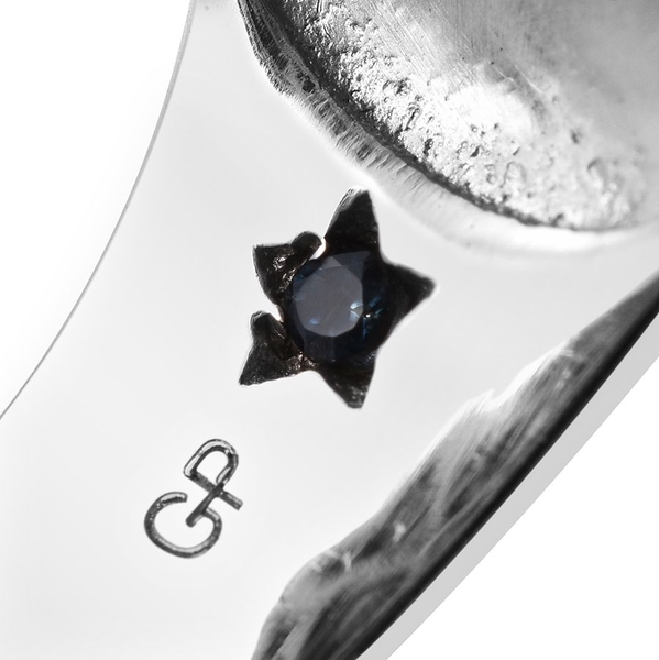 GP Lapis Lazuli (Ovl 20.75 Ct), Chrome Diopside, Amethyst, Rhodolite Garnet, Citrine and Kanchanaburi Blue Sapphire Ring in Platinum Overlay Sterling Silver 22.000 Ct.