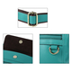 SENCILLEZ  Womens Genuine Leather Crossbody Bag with Shoulder Strap (Size 24x4x26 Cm) - Green