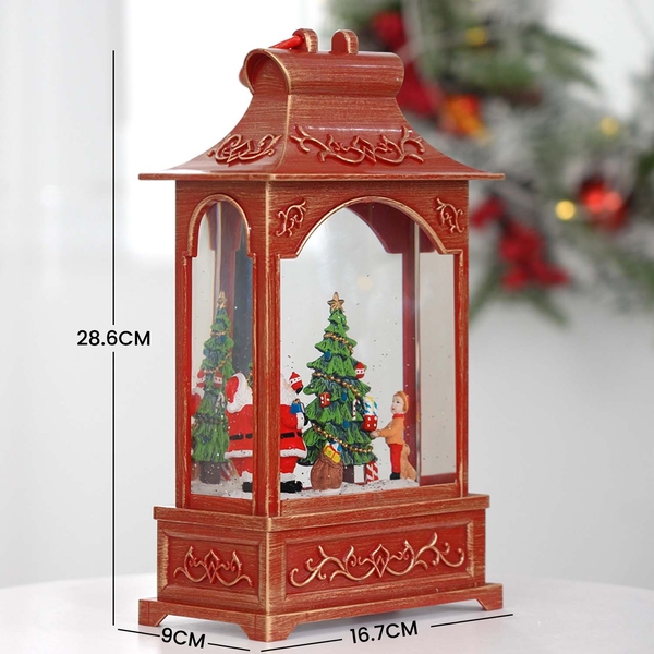 Christmas Santa Claus Musical Lantern with USB Cable (Require 3xAA Battery - Not Included)