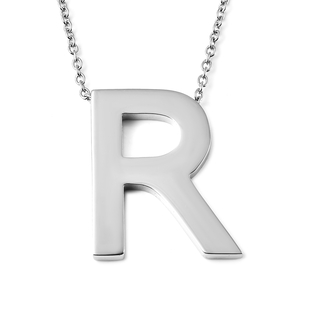 Initial R Necklace (Size - 20) in Stainless Steel