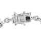 Elite Shungite Bracelet (Size 7.75 ) in Platinum Overlay Sterling Silver 11.00 Ct, Silver wt 10.93 Gms